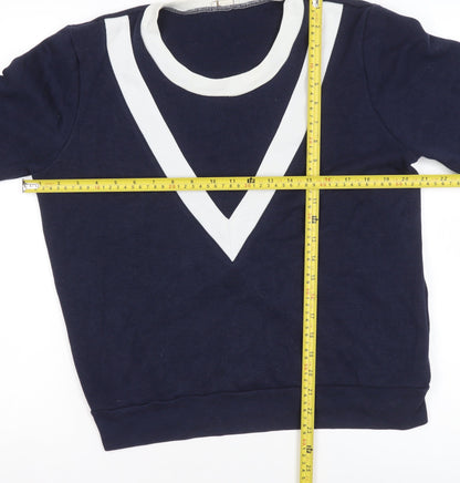 Womens UK Size M J.CREW Blue Pullover Sweatshirt