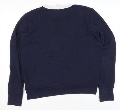 Womens UK Size M J.CREW Blue Pullover Sweatshirt