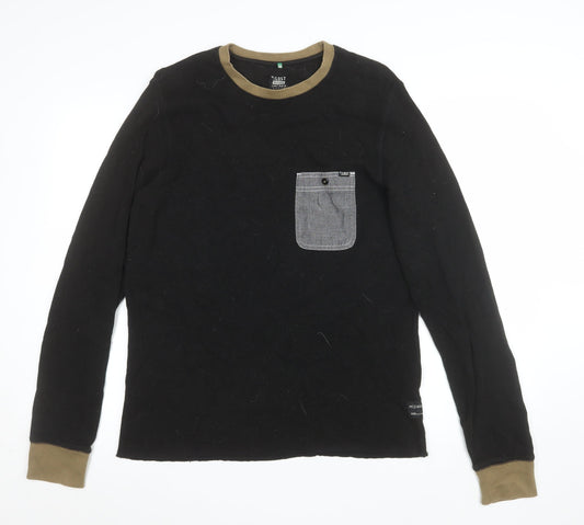Mens UK Size M Lost Mischief Black Pullover Sweatshirt