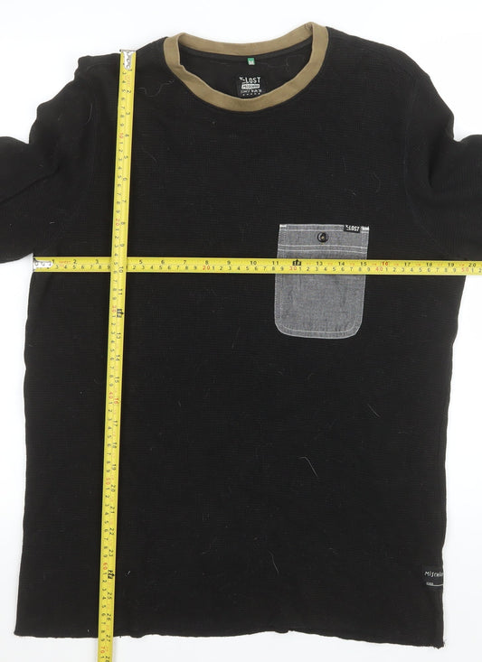 Mens UK Size M Lost Mischief Black Pullover Sweatshirt