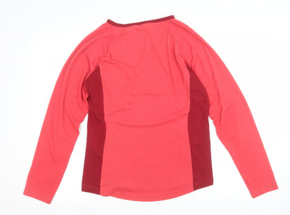 Rohan Womens Red Backpacker Long Sleeve T-Shirt M Lightweight Activewear Top