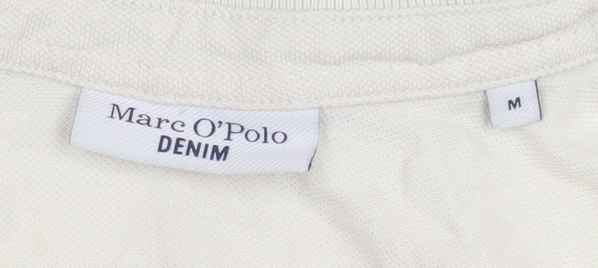 Womens UK Size M Marc O'Polo Ivory Cropped Button-Up