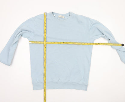 Unisex Adults UK Size M Selected Homme Blue Pullover Sweatshirt