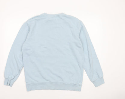 Unisex Adults UK Size M Selected Homme Blue Pullover Sweatshirt