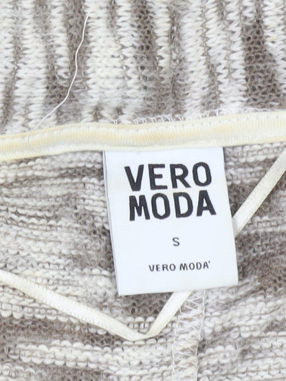 Womens UK Size S VERO MODA Beige Cardigan Jumper