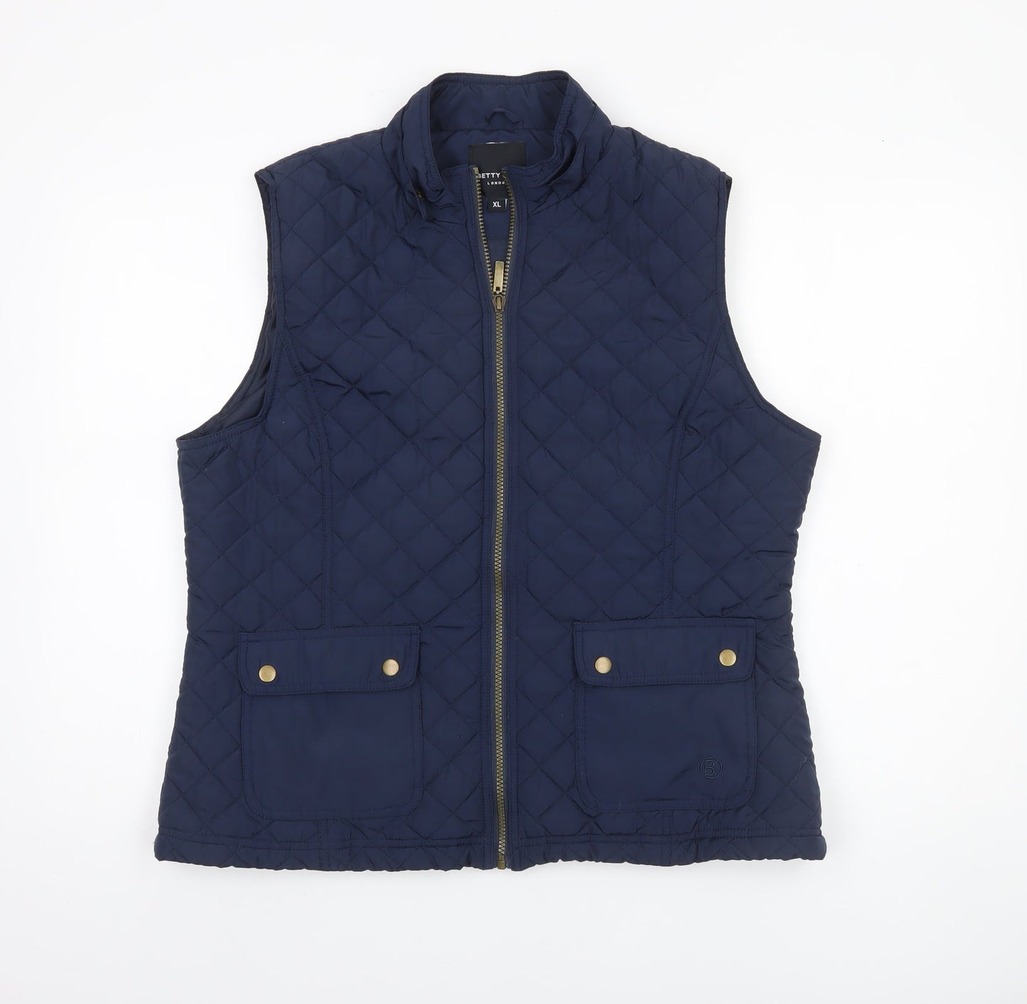 Womens UK Size XL Betty Kay London Blue Quilted Coat