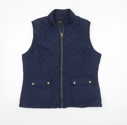 Womens UK Size XL Betty Kay London Blue Quilted Coat