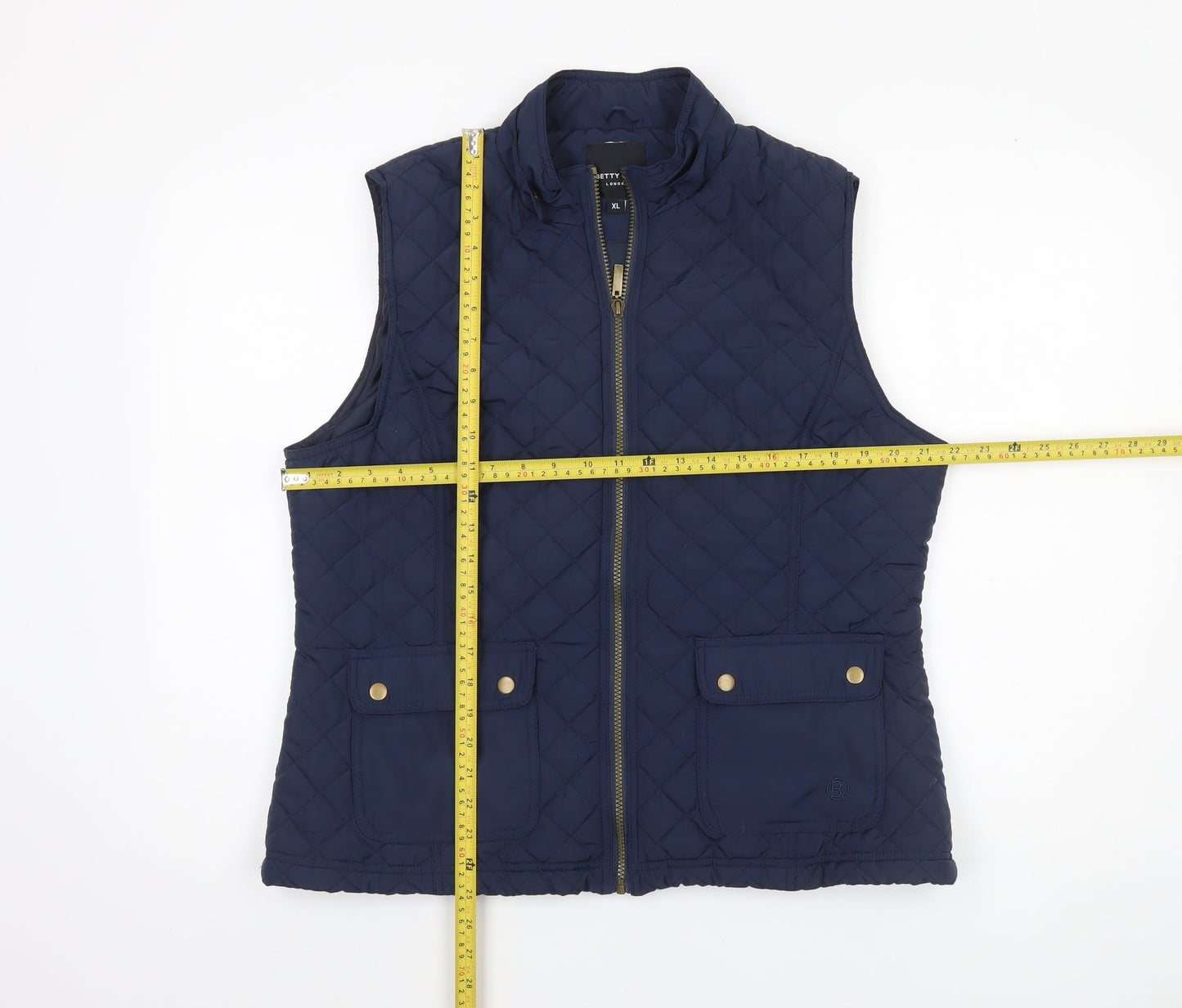 Womens UK Size XL Betty Kay London Blue Quilted Coat
