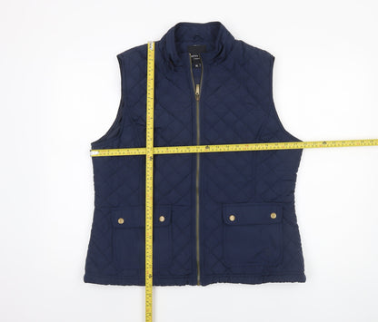 Womens UK Size XL Betty Kay London Blue Quilted Coat