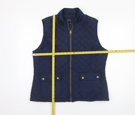 Womens UK Size XL Betty Kay London Blue Quilted Coat