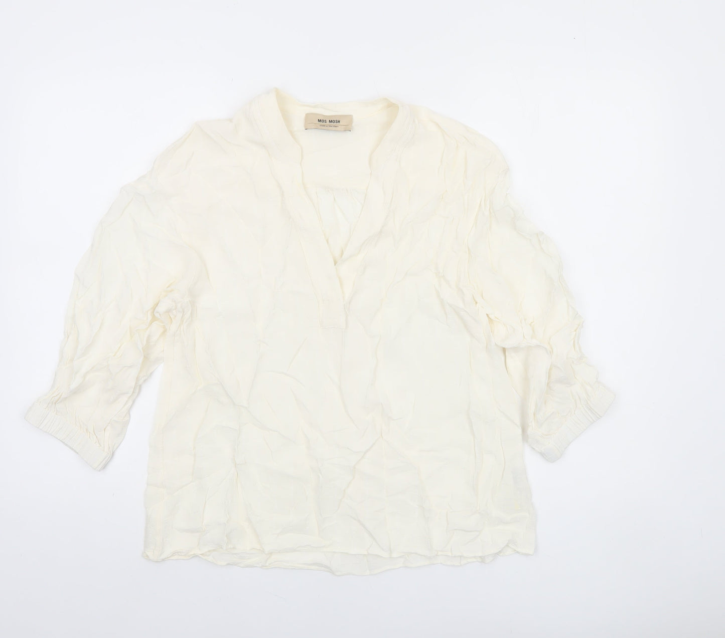 Womens UK Size S mos mosh Ivory Tunic Blouse