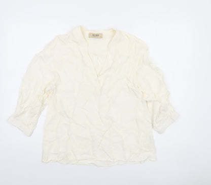 Womens UK Size S mos mosh Ivory Tunic Blouse