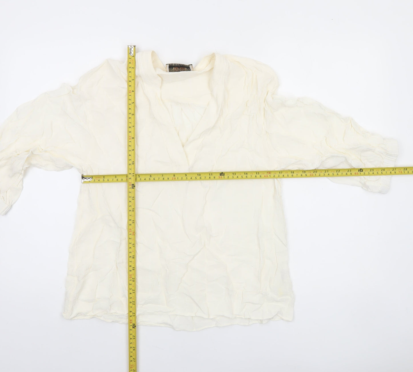 Womens UK Size S mos mosh Ivory Tunic Blouse