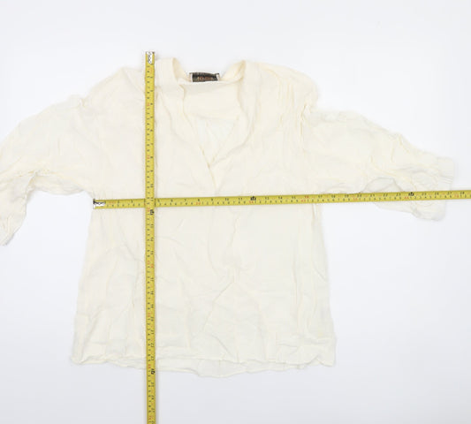 Womens UK Size S mos mosh Ivory Tunic Blouse
