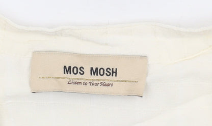 Womens UK Size S mos mosh Ivory Tunic Blouse