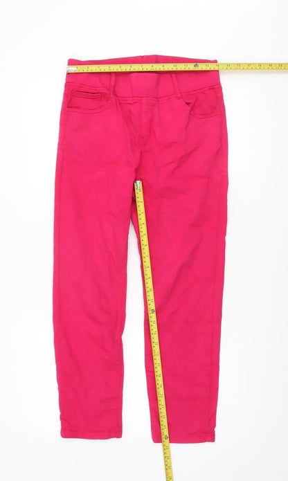 Womens UK Size 10 Gerard Slim Fit Casual Travel Workwear Pink Trousers