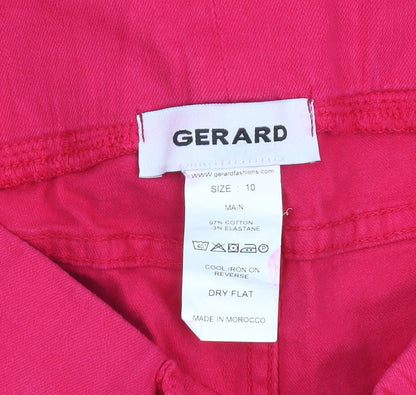 Womens UK Size 10 Gerard Slim Fit Casual Travel Workwear Pink Trousers