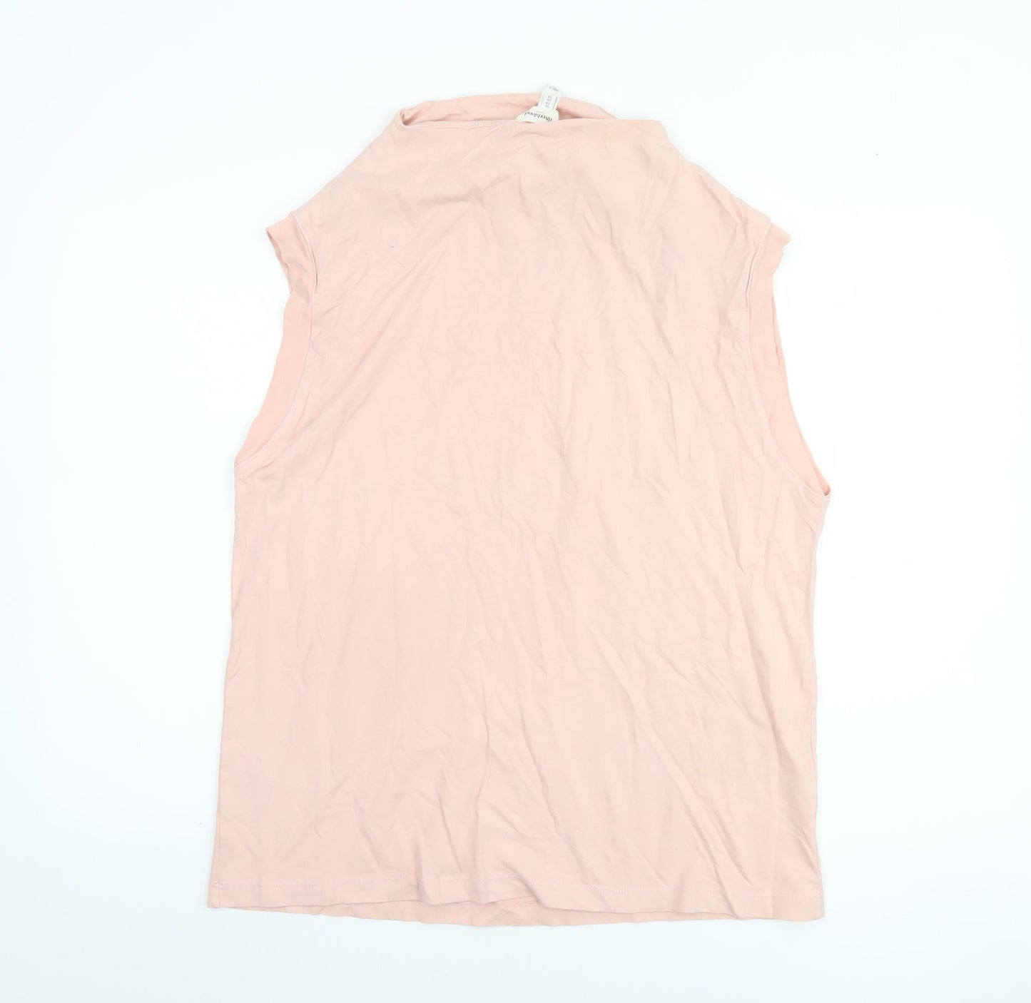 Womens UK Size 14 River Island Pink Basic Tank