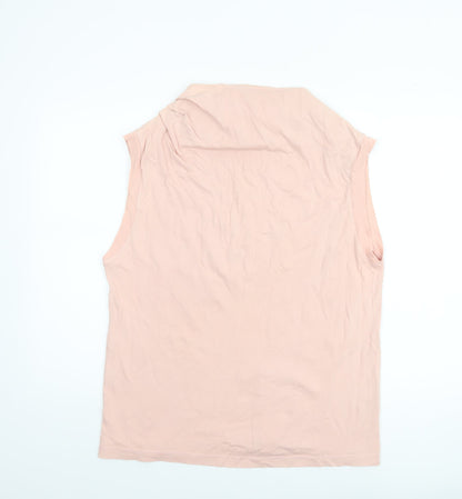 Womens UK Size 14 River Island Pink Basic Tank