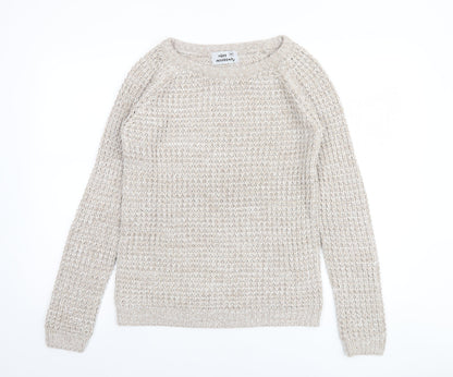 Womens UK Size M Miss Accessory Beige Pullover Jumper