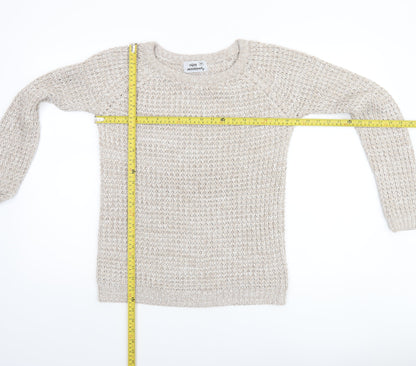 Womens UK Size M Miss Accessory Beige Pullover Jumper