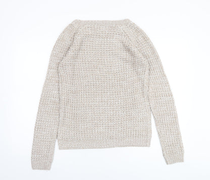 Womens UK Size M Miss Accessory Beige Pullover Jumper