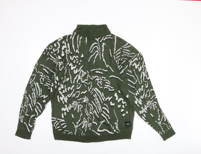 Womens UK Size M Native Youth Green Pullover Jumper