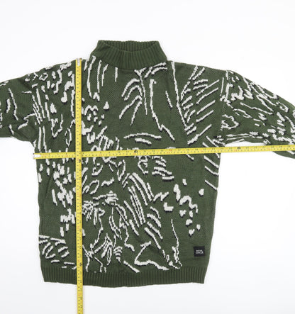 Womens UK Size M Native Youth Green Pullover Jumper