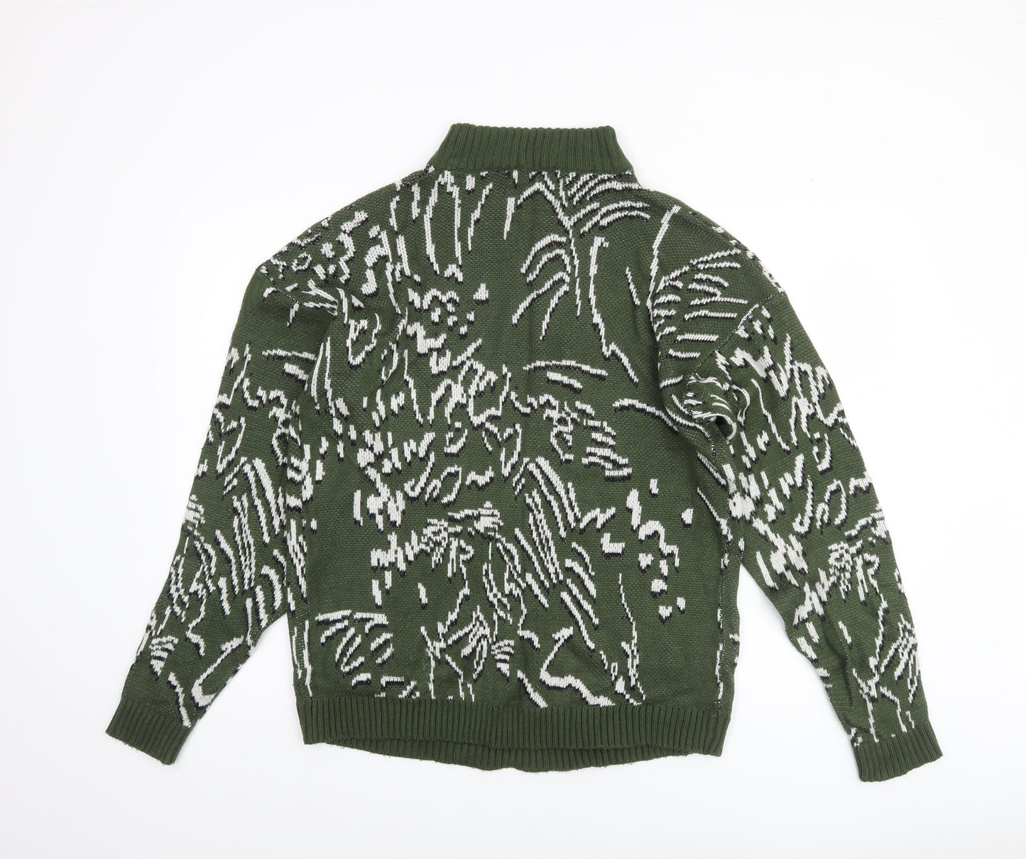 Womens UK Size M Native Youth Green Pullover Jumper