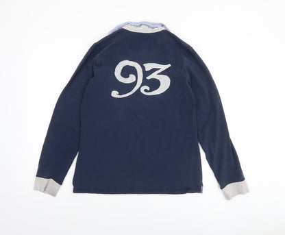 Crew Clothing Co. Women’s Blue Long Sleeve Polo Shirt Size 14