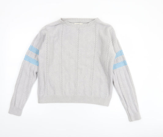 Womens UK Size M howies Grey Pullover Jumper