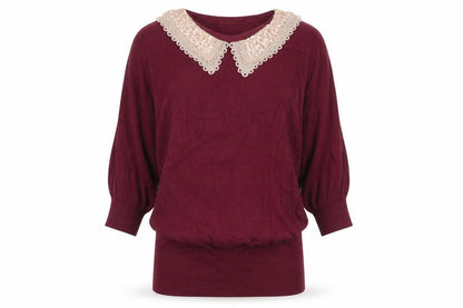Womens UK Size S Max C London Red Pullover Jumper