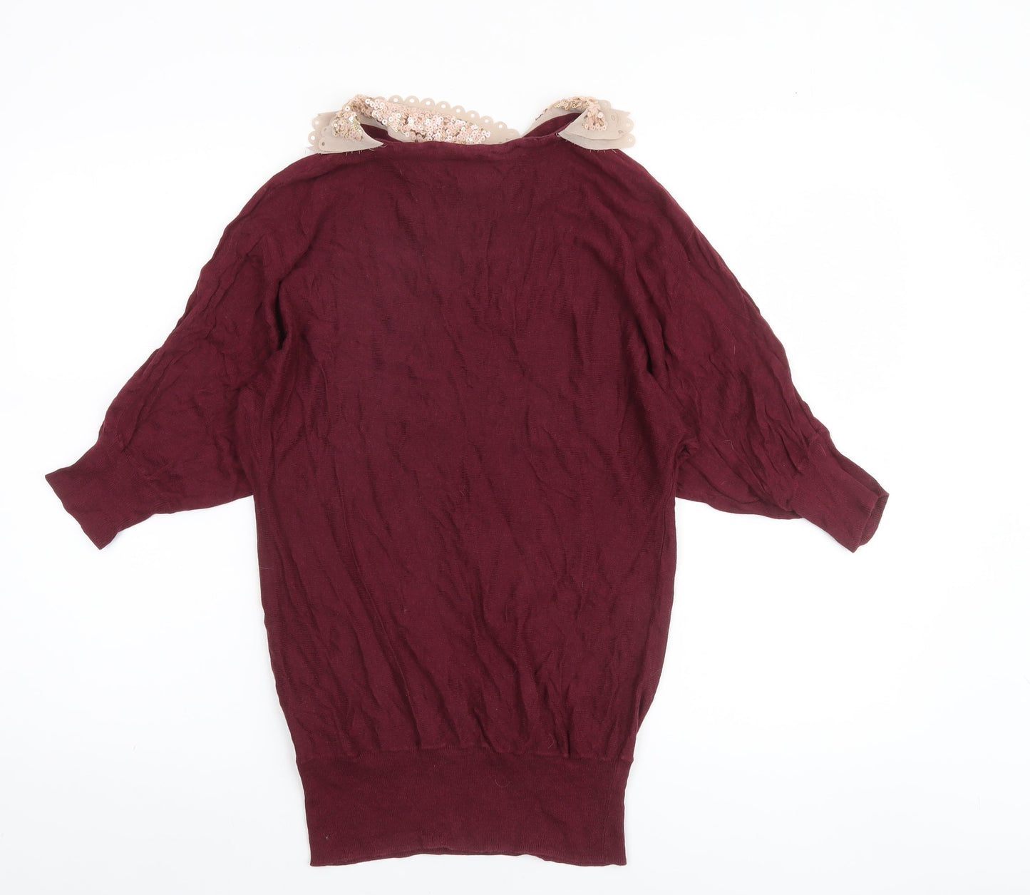 Womens UK Size S Max C London Red Pullover Jumper