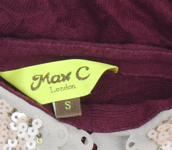 Womens UK Size S Max C London Red Pullover Jumper