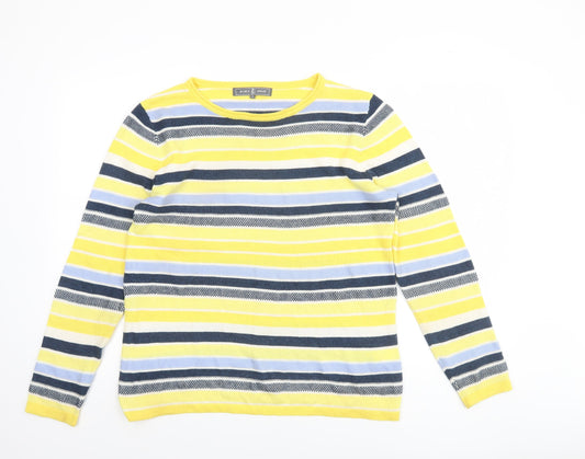 Womens UK Size M Jessica Graaf Yellow Pullover Jumper