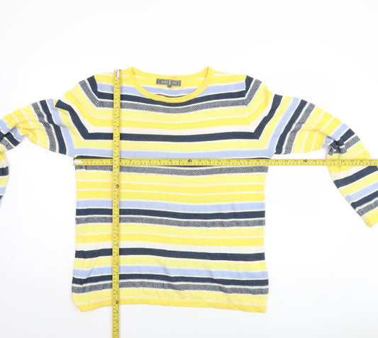 Womens UK Size M Jessica Graaf Yellow Pullover Jumper