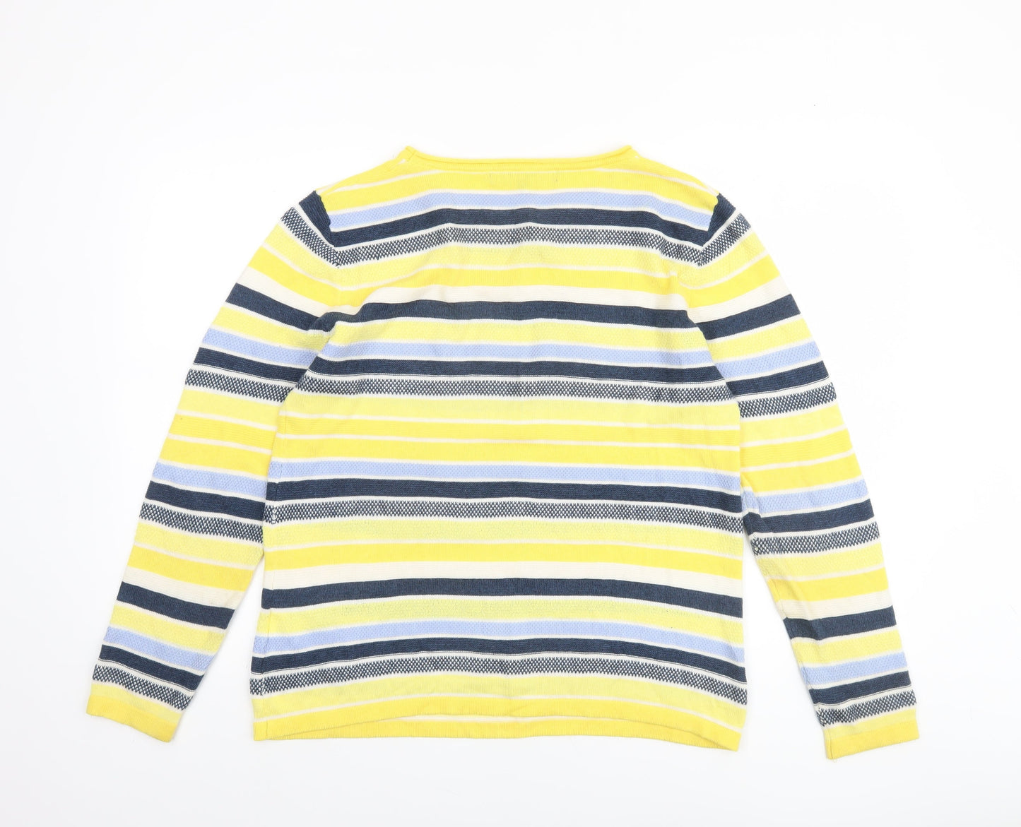 Womens UK Size M Jessica Graaf Yellow Pullover Jumper