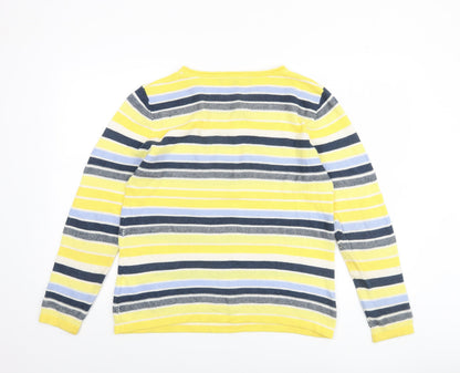 Womens UK Size M Jessica Graaf Yellow Pullover Jumper