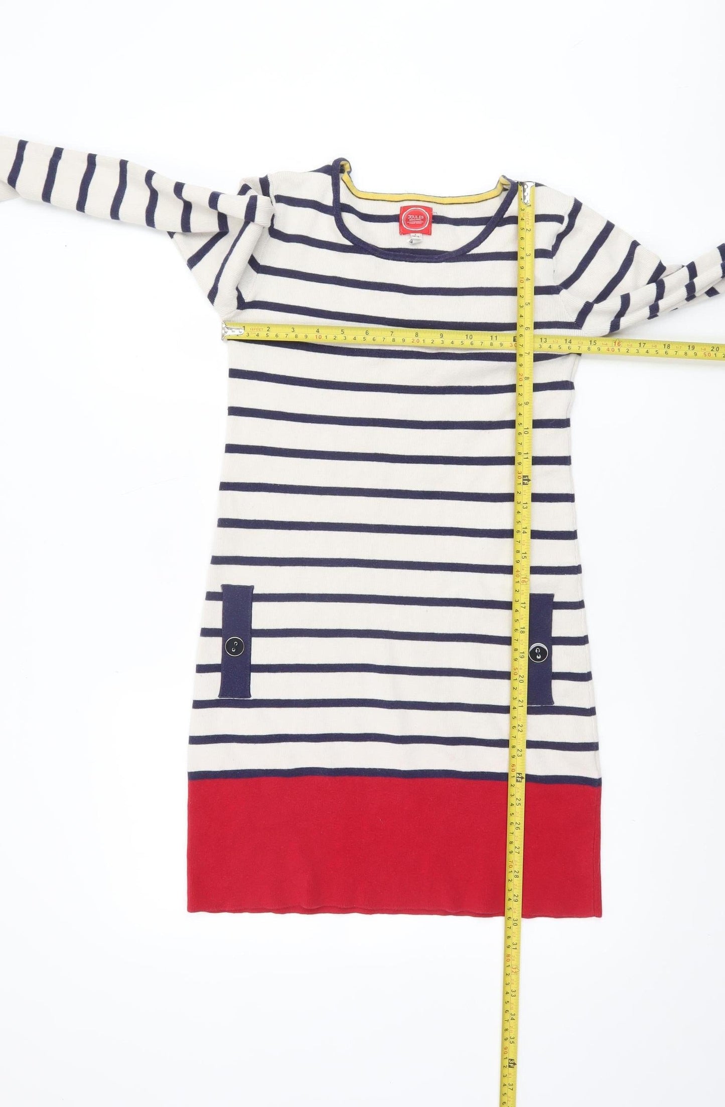 Joules Women’s Multicoloured Striped Tunic Jumper Size 8