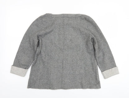 Womens UK Size M Cynthia Rowley Grey Pullover Jumper