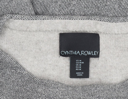 Womens UK Size M Cynthia Rowley Grey Pullover Jumper