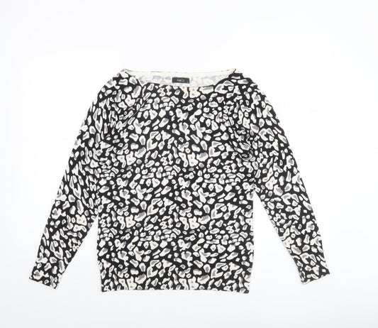 Womens UK Size 12 M&Co Black Pullover Jumper