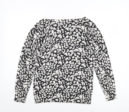 Womens UK Size 12 M&Co Black Pullover Jumper