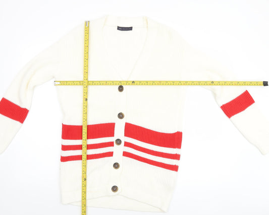 Womens UK Size S Marks and Spencer Ivory Cardigan Jumper