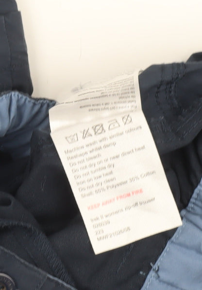 Mountain Warehouse Womens Blue Cargo Trousers UK 10 Lightweight Outdoor Pants