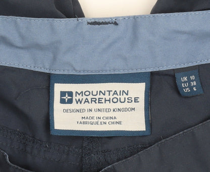 Mountain Warehouse Womens Blue Cargo Trousers UK 10 Lightweight Outdoor Pants