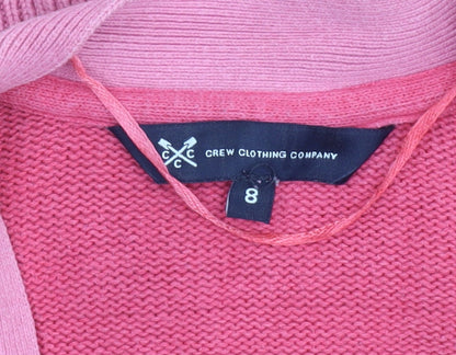 Womens UK Size 8 Crew Clothing Company Pink Cardigan Jumper