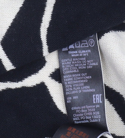 Womens UK Size S Marks and Spencer Black Cardigan Jumper