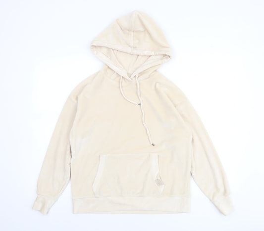 George Women’s Beige Velour Pullover Hoodie Size 4-6