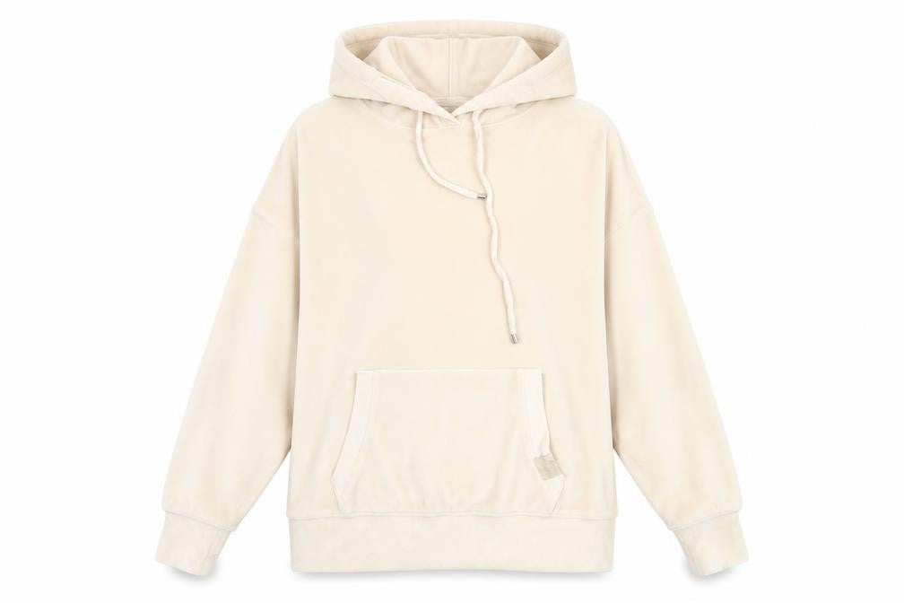 Womens UK Size 4-6 George Beige Pullover Hoodie